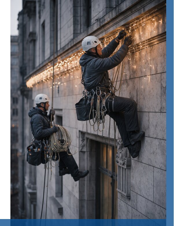 Монтаж новогодней иллюминации в Черногорске от 8676 р. | ВЫСОТНИК-Чрн