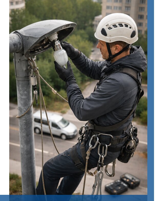 Замена ламп на высоте в Черногорске от 2552 р. | ВЫСОТНИК-Чрн