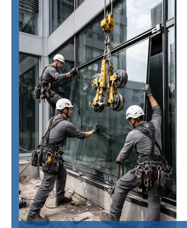 Структурное остекление фасадов в Черногорске монтаж и обслуживание