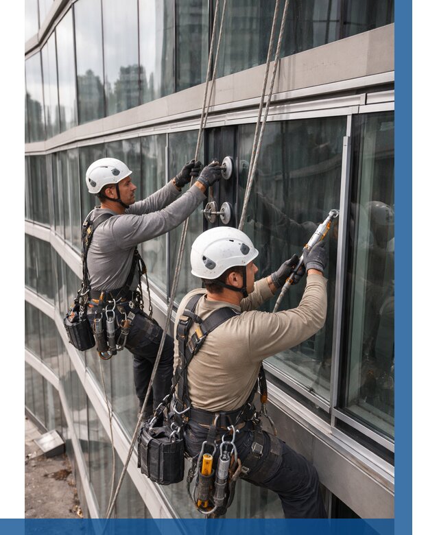 Радиусное остекление фасада в Черногорске от 12248 р. | ВЫСОТНИК-Чрн