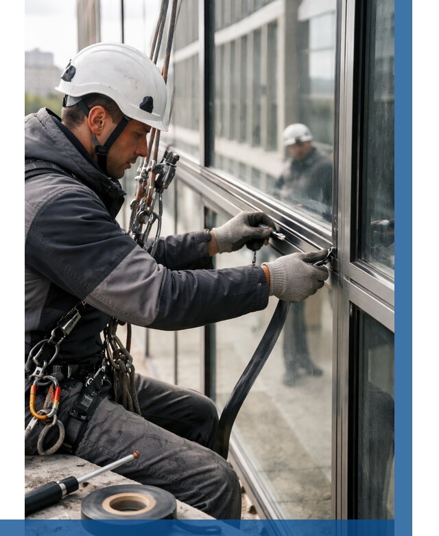 Ремонт витражных конструкций в Черногорске от 3572 р. | ВЫСОТНИК-Чрн