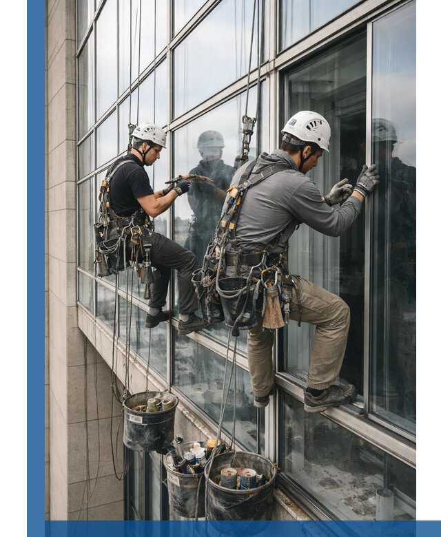 Ремонт витражных конструкций и фасадного остекления в Черногорске