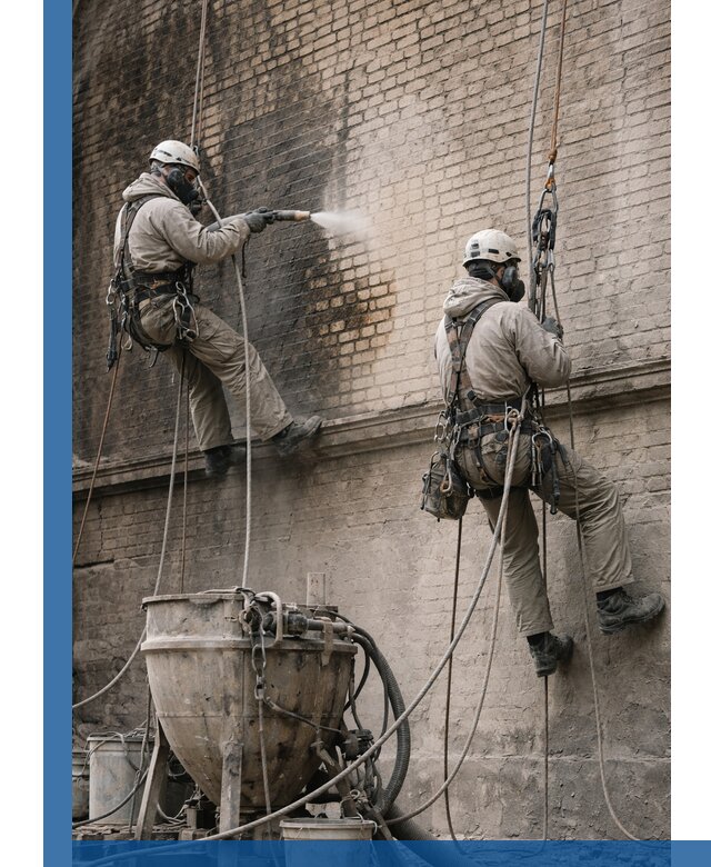 Пескоструйная очистка фасадов в Черногорске профессионально