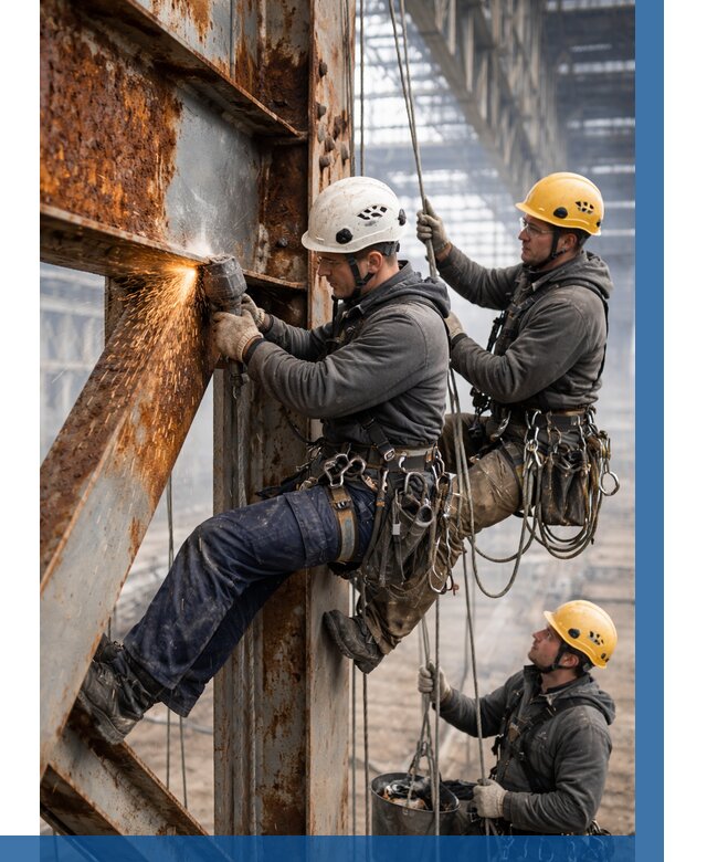 Зачистка металла от ржавчины в Черногорске от 357 р. | ВЫСОТНИК-Чрн