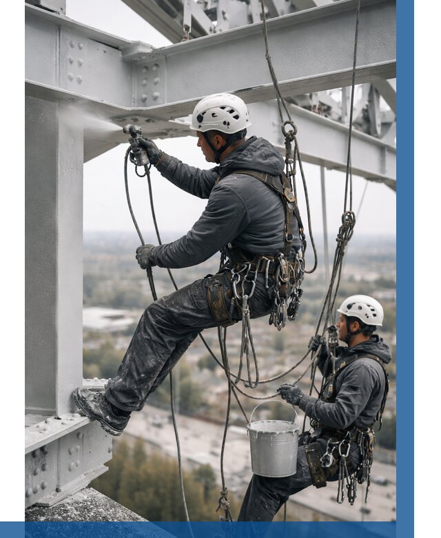 Покраска металлоконструкций на высоте в Черногорске 357 р |ВЫСОТНИК-Чрн