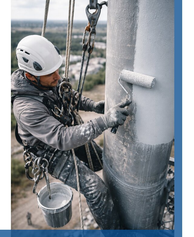 Покраска мачт связи под ключ в Черногорске от 868 р. | ВЫСОТНИК-Чрн