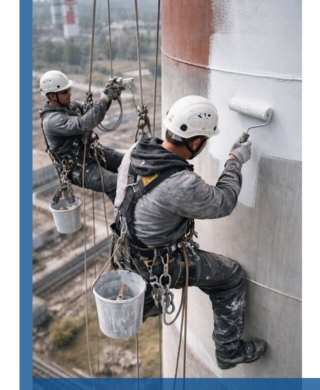 Покраска дымовых труб в Черногорске: антикоррозийная защита и восстановление