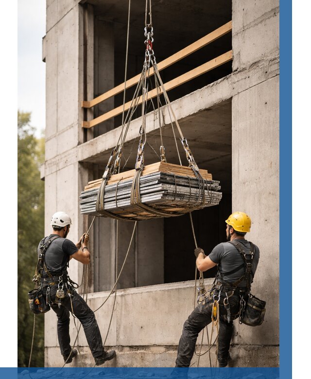 Подъем материала на этаж веревками в Черногорске от 1531 р. | ВЫСОТНИК-Чрн