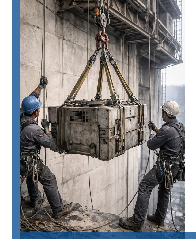 Такелажные работы на высоте, подъем и монтаж грузов в Черногорске