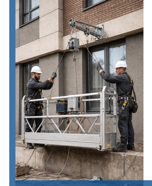 Монтаж и подъем фасадной люльки в Черногорске с гарантией безопасности