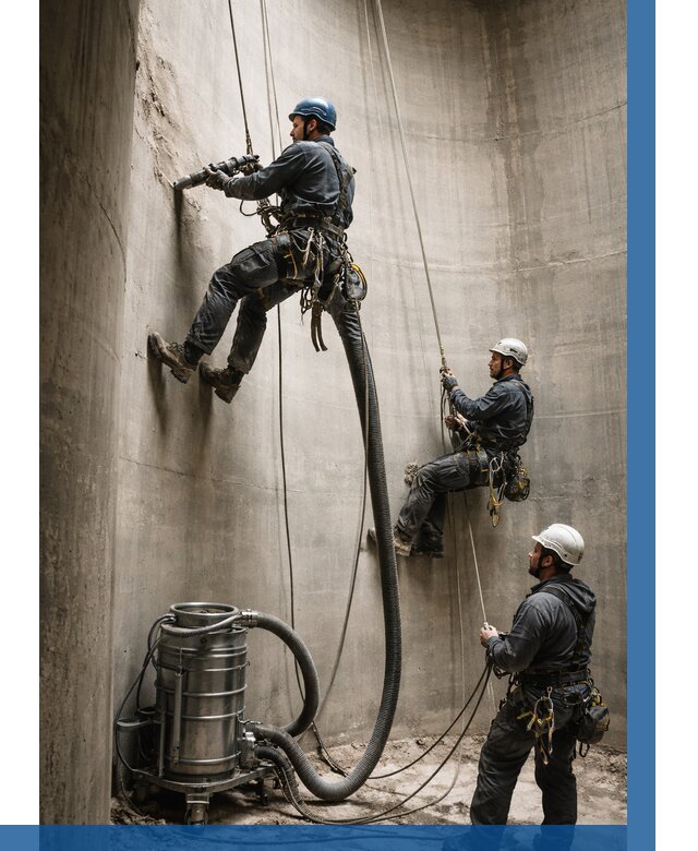 Зачистка силосов в Черногорске от 4593 р. Договор и смета ВЫСОТНИК-Чрн