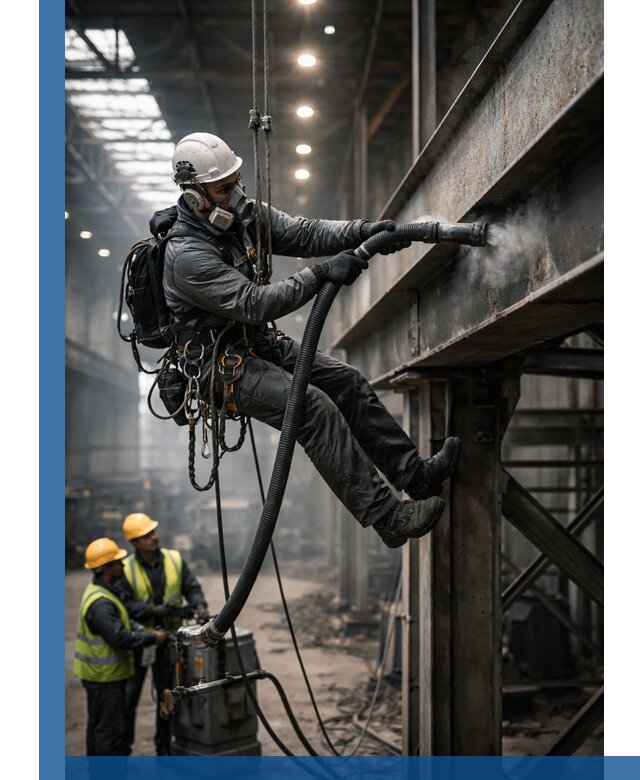 Обеспыливание конструкций в цехах промышленного производства в Черногорске