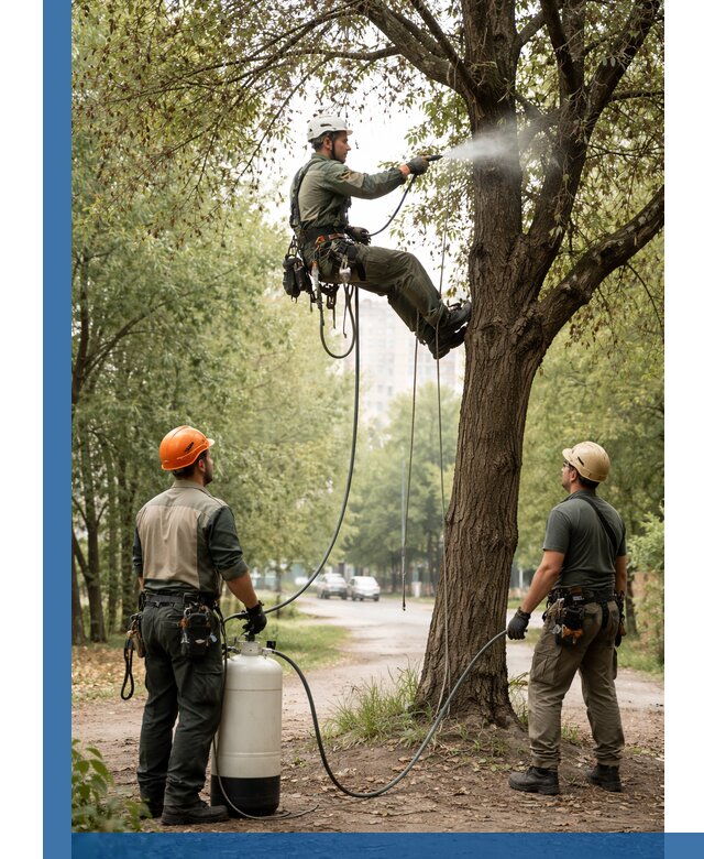 Обработка деревьев от вредителей в Черногорске профессиональная защита