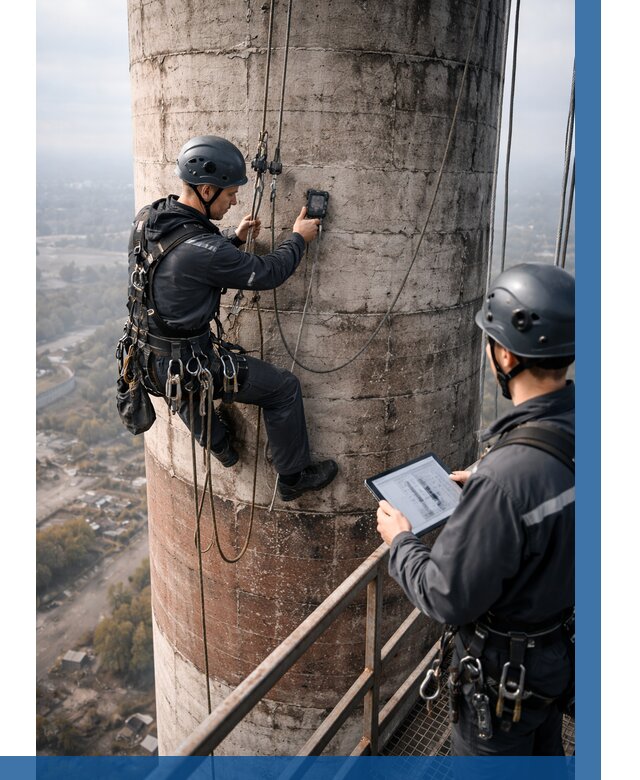 Обследование дымовой трубы в Черногорске от 8166 р. | ВЫСОТНИК-Чрн
